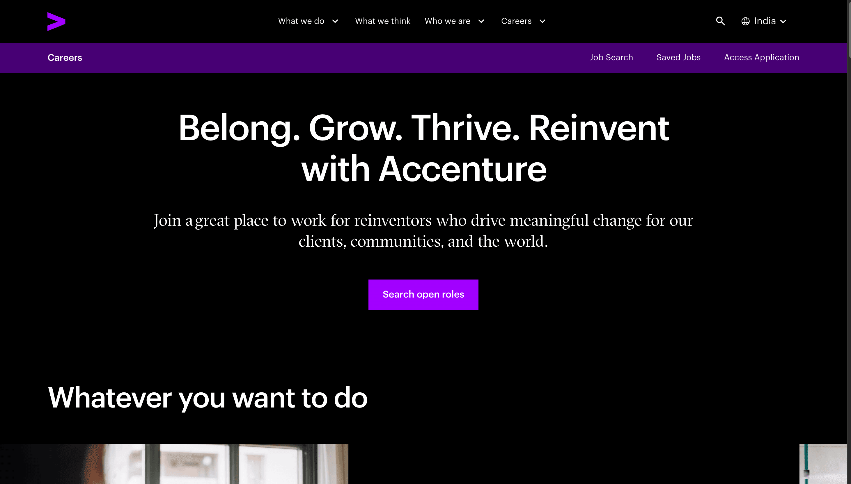 Accenture home page