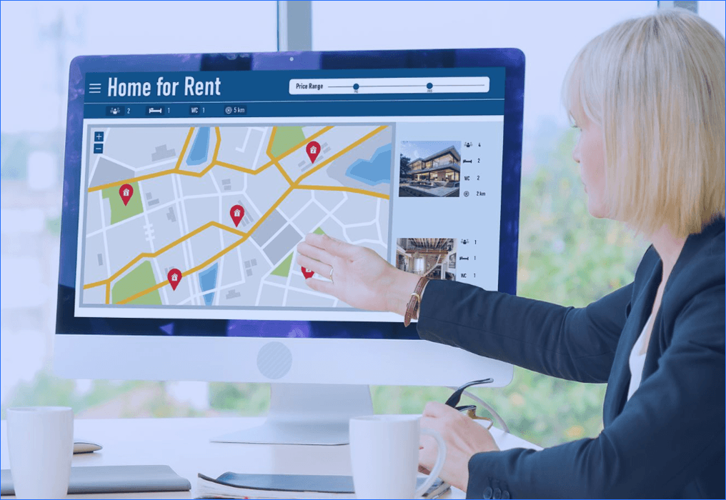 Visual of location-based marketing with a map pin over a mobile device and connected icons, alongside benefits such as geo-targeting, boosting foot traffic, and converting local searches into visits.