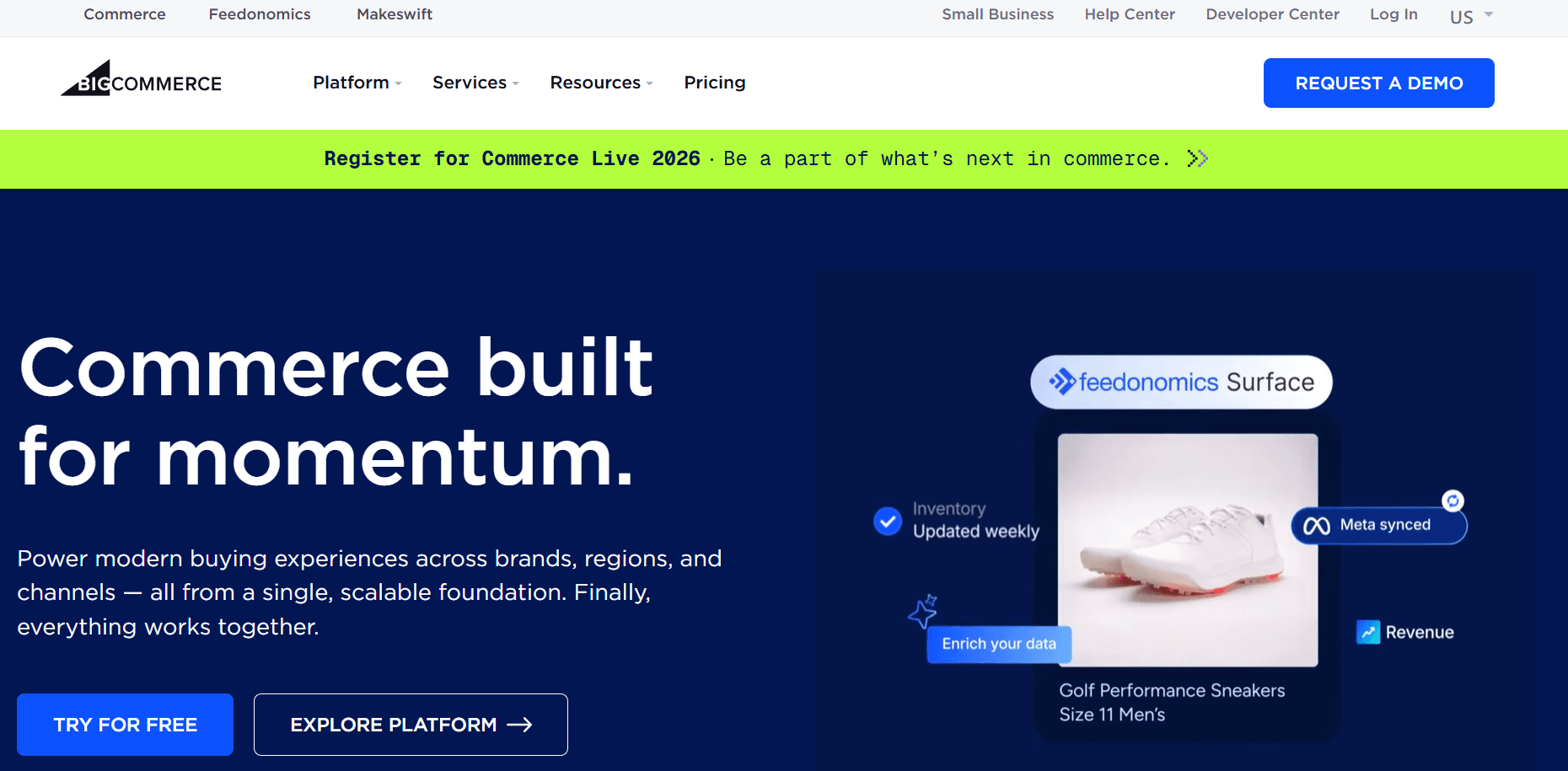 bigcommerce home page