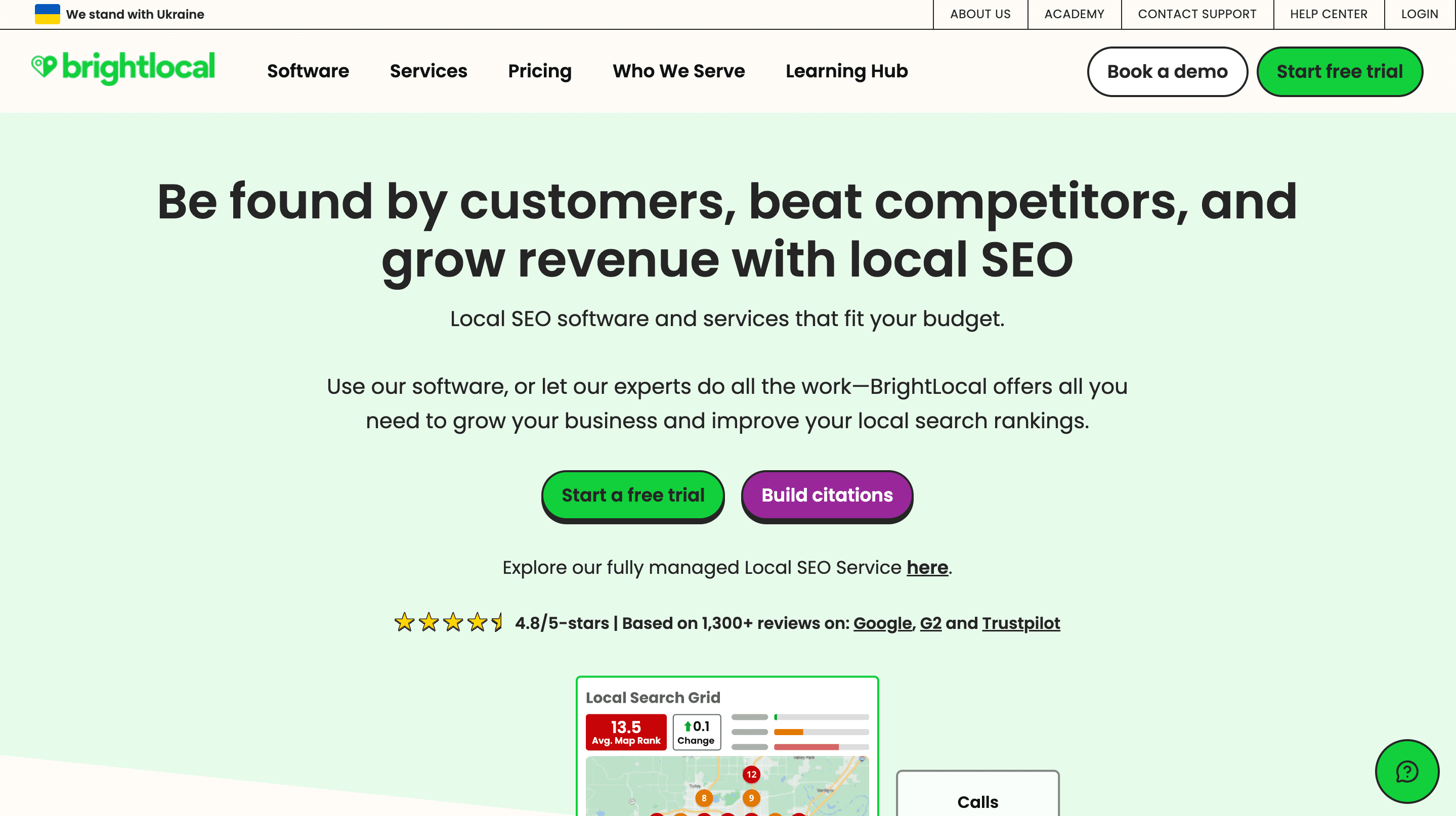 Local Business Marketing Agency - Brightlocal Homepage 2026