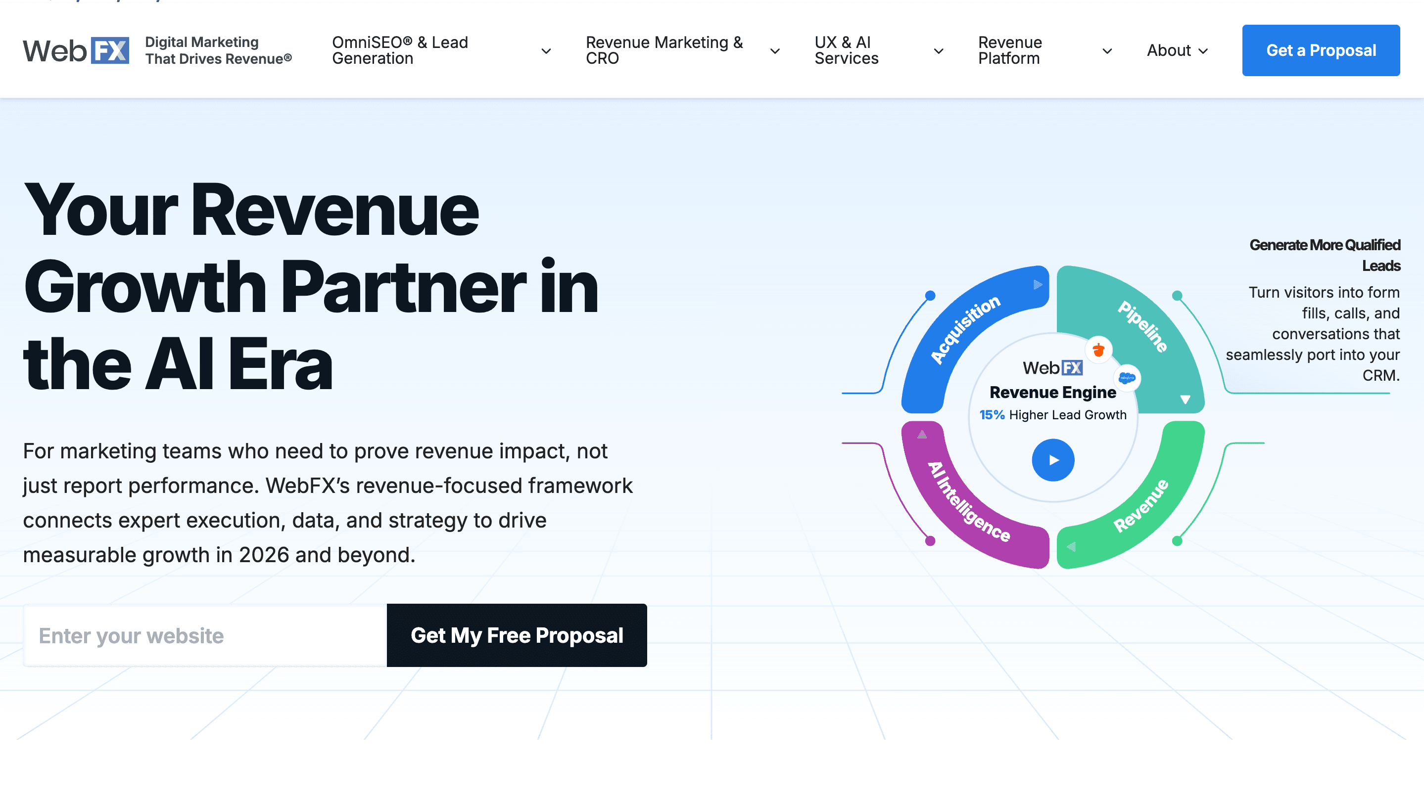 Local Business Marketing Agency - WebFX Homepage 2026