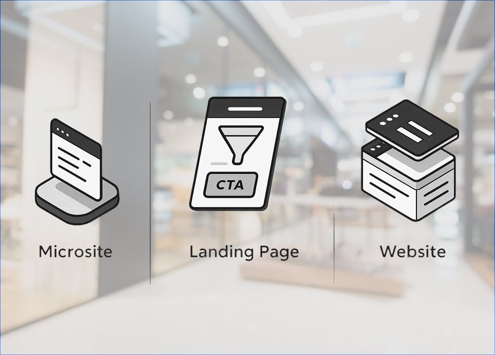Microsite vs Website vs Landing Page_Key Differences Explained