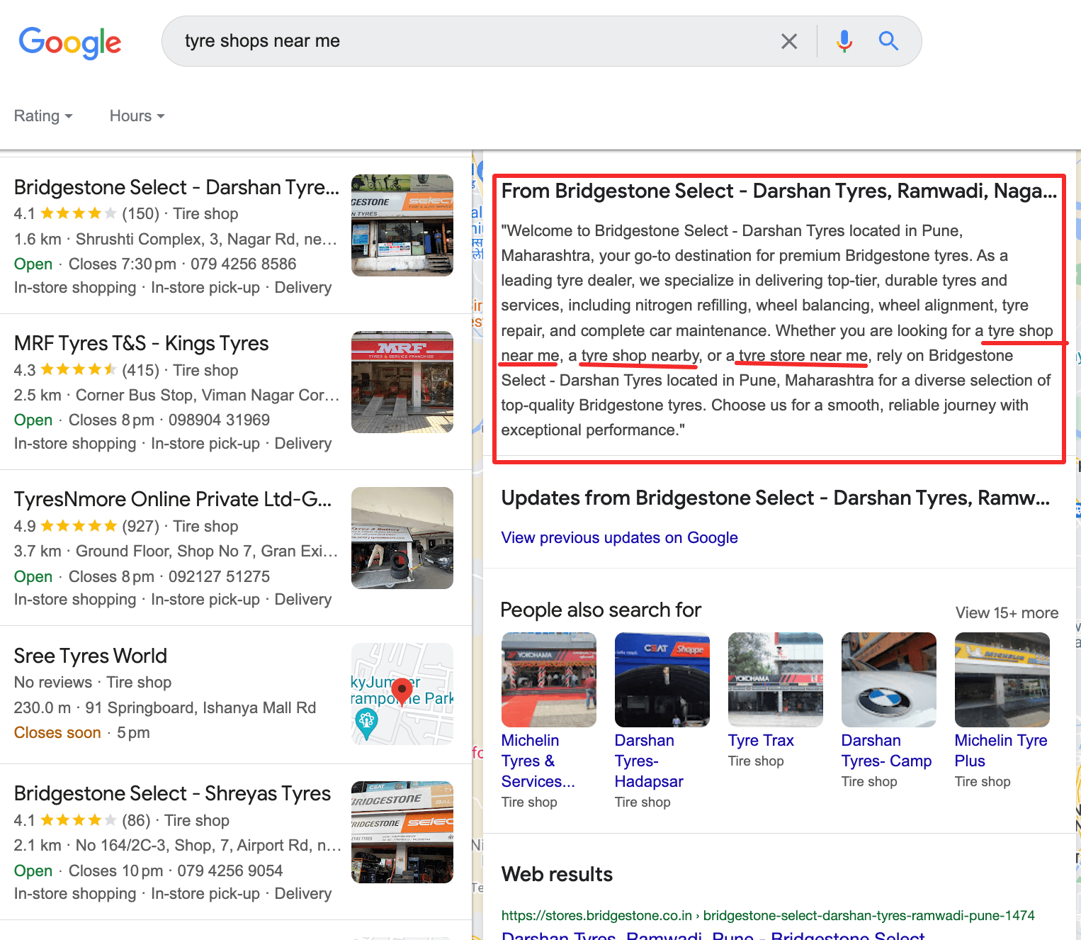 Optimised Business Description