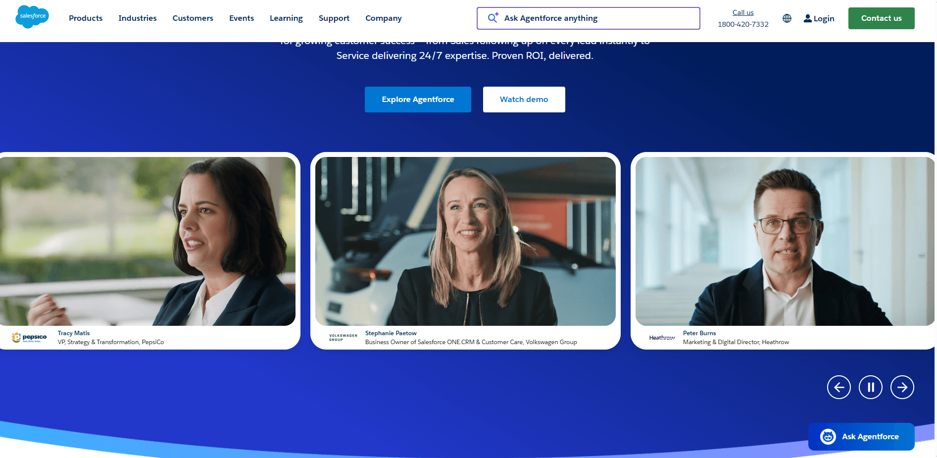 Salesforce Commerce Cloud home page