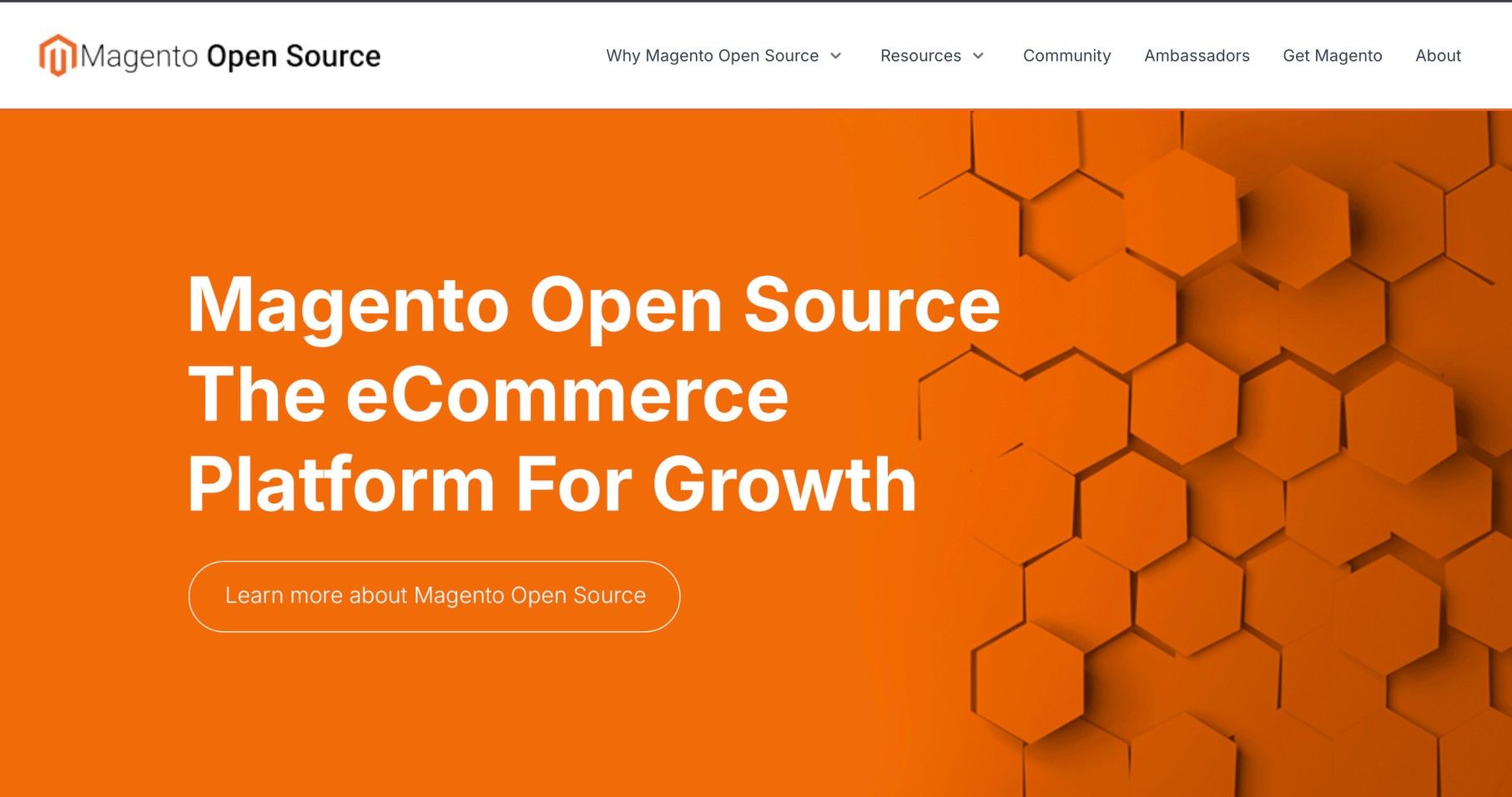 Magento home page