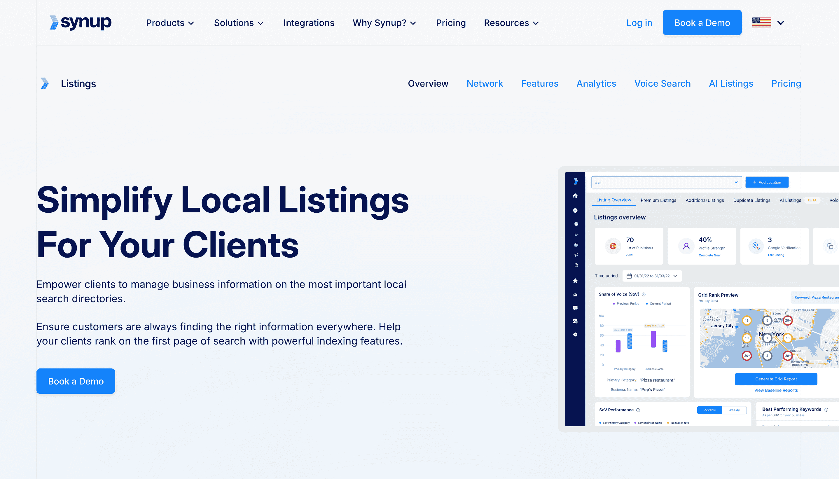 Synup Local Listing