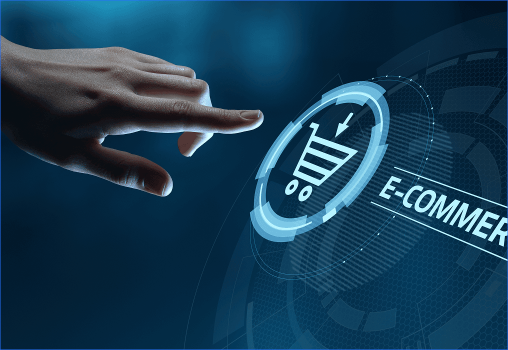 E-commerce platform enabling online shopping and digital transactions through a virtual shopping cart interface