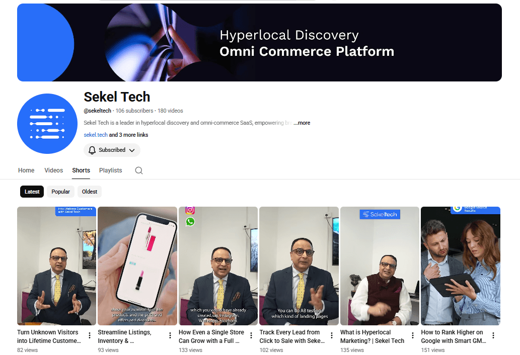 YouTube Shorts for Local Discovery