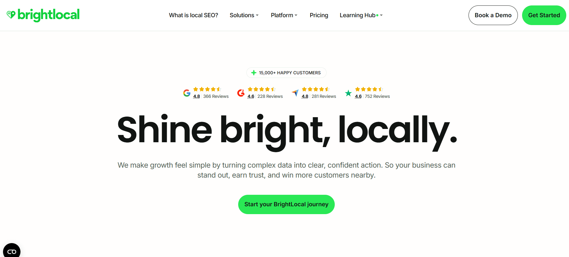 brightlocal home page