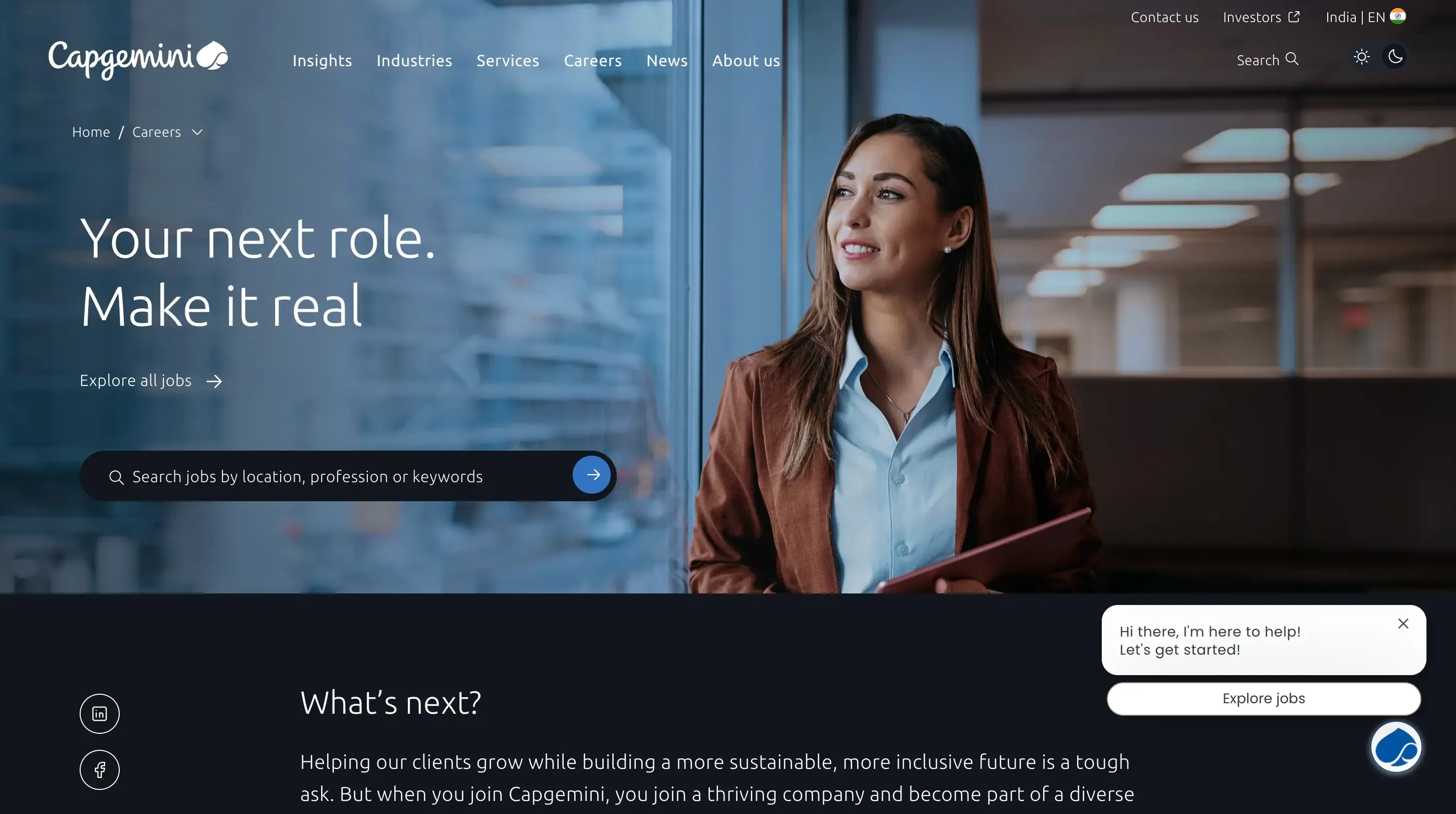 capgemini home page