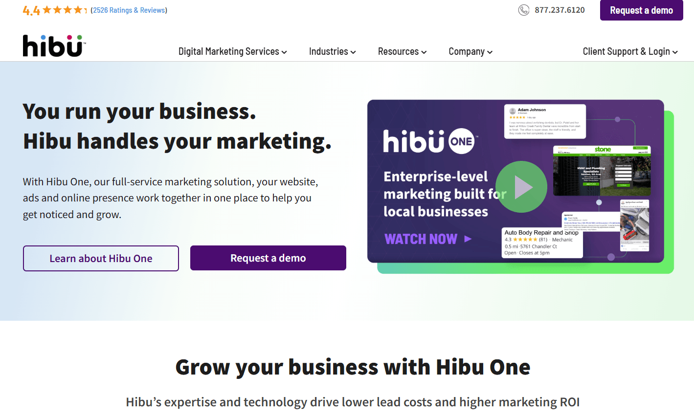 hibu home page