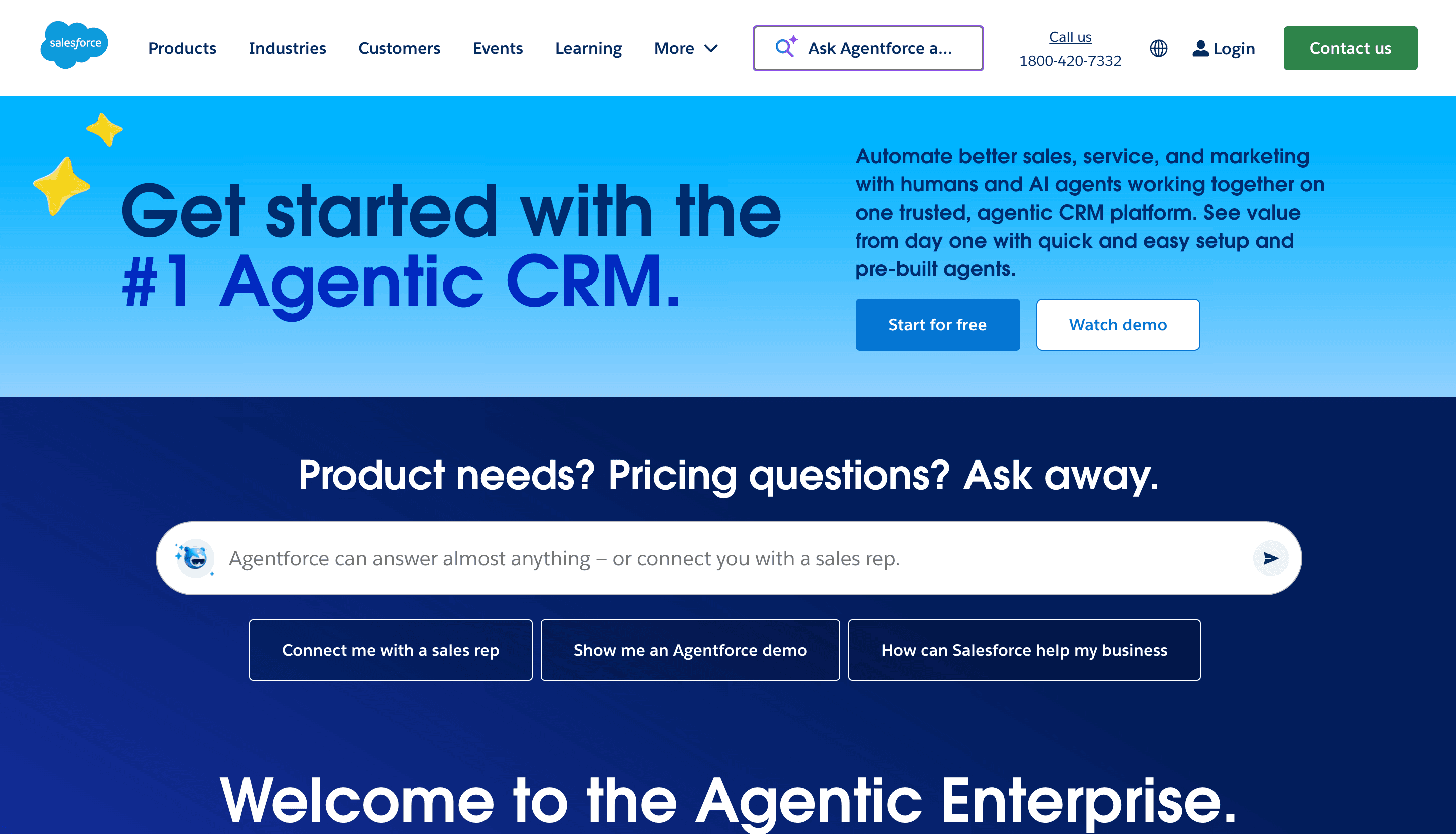 salesforce home page
