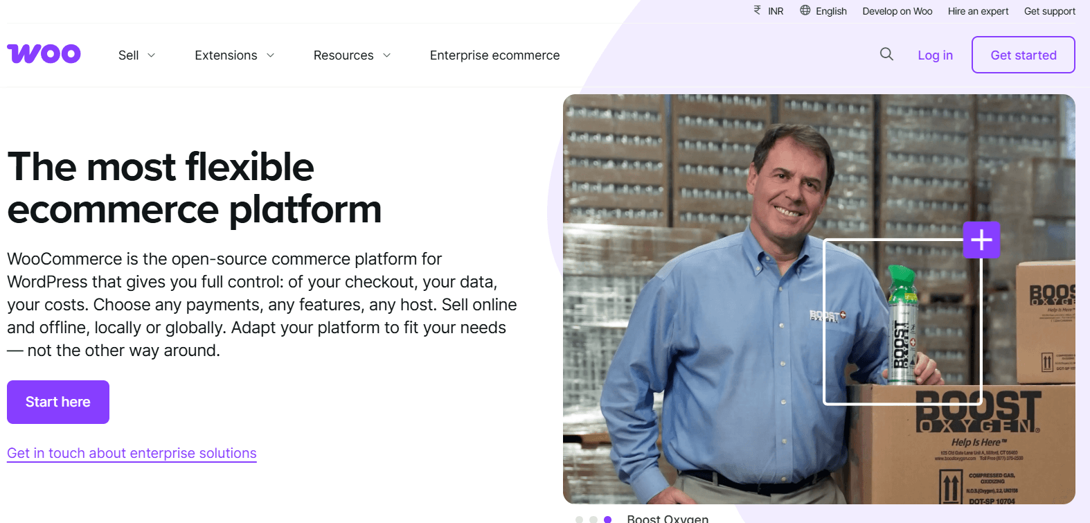 woocommerce home page