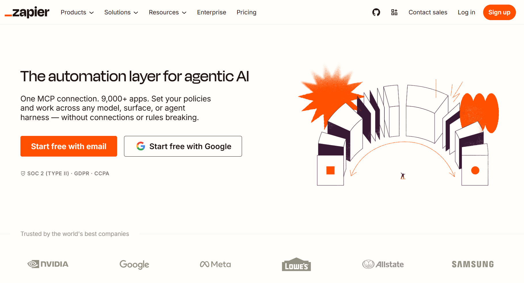 zapier home page
